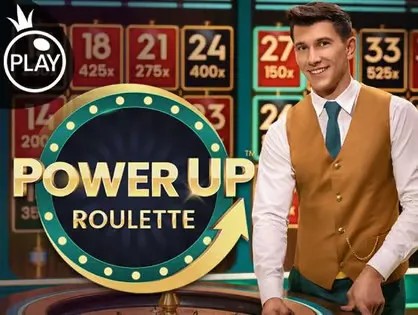 Official Live Shows logo: Power UP Roulette by Pragmatic Play at 22Bet